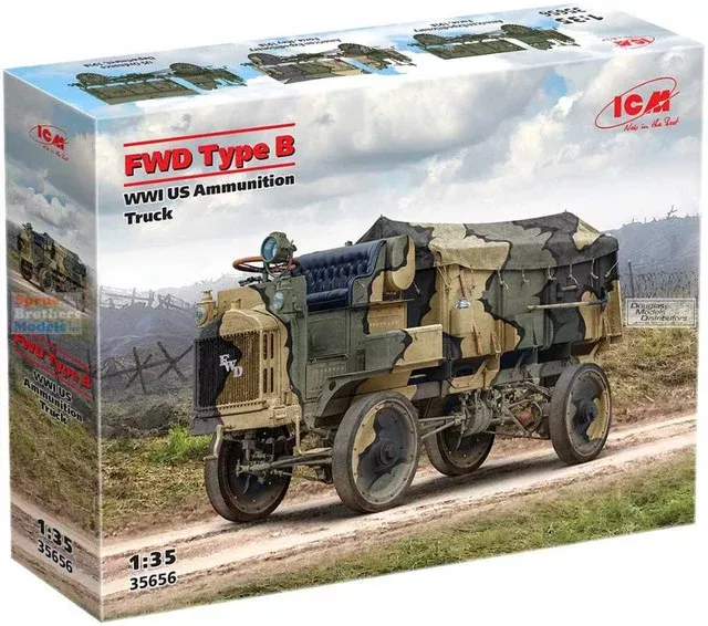 1/35 FWD Type B WWI U.S Ammunition Truck (1/35 Scale) Plastic Armor Model Kit
