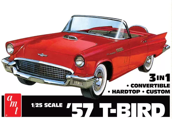 '57 Ford Thunderbird (1/25 Scale) Plastic Vehicle Model Kit AMT1397