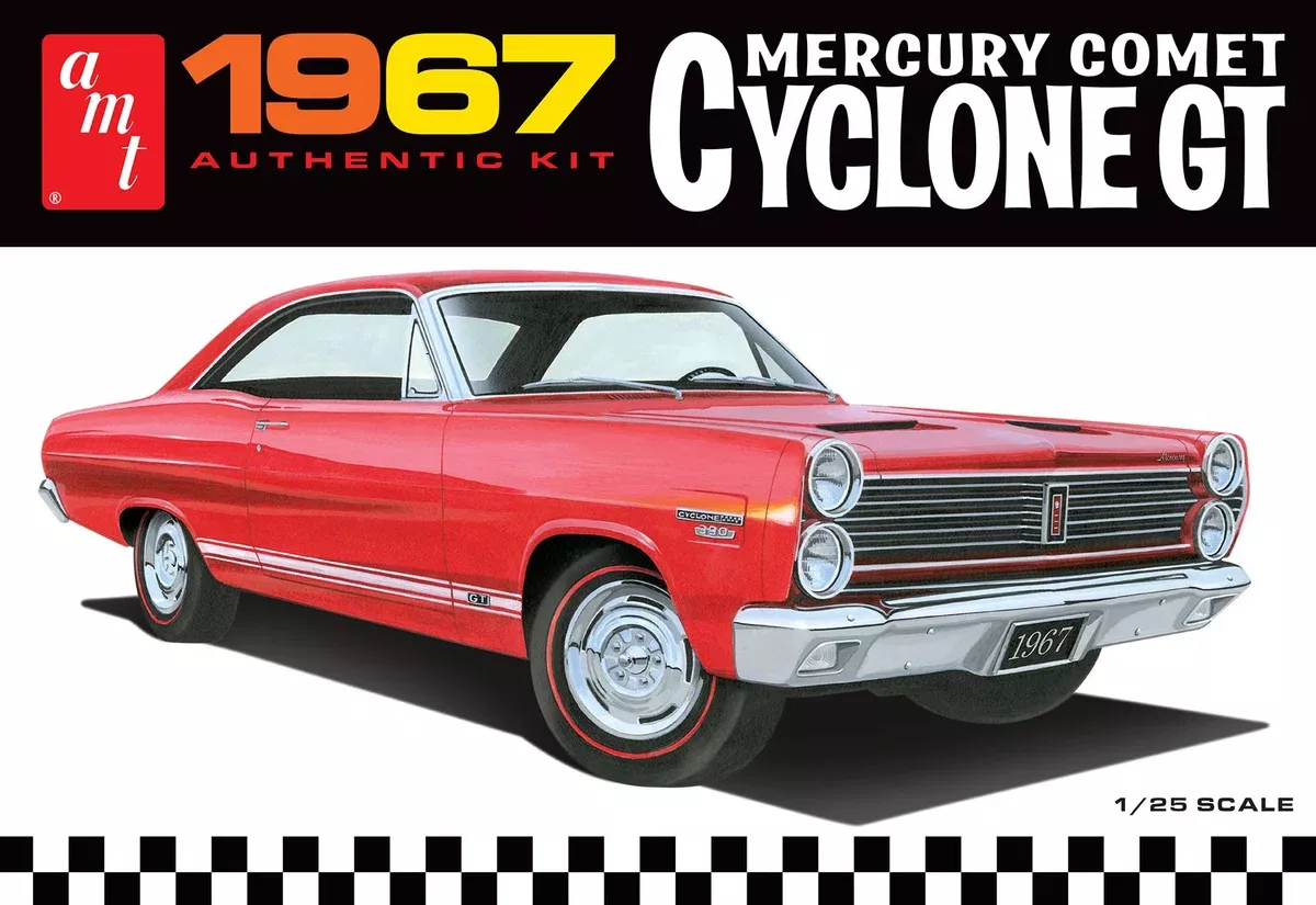 '67 Mercury Comet Cyclone GT (1/25 Scale) Plastic Vehicle Model Kit AMT1386