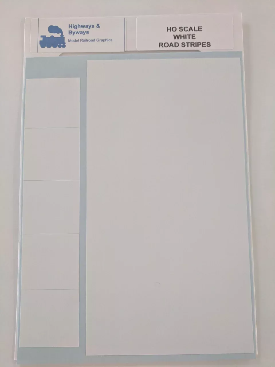 70-3 Highways & Byways White Road Stripes Graphic Decals (SCALE=HO) Part # 70-3