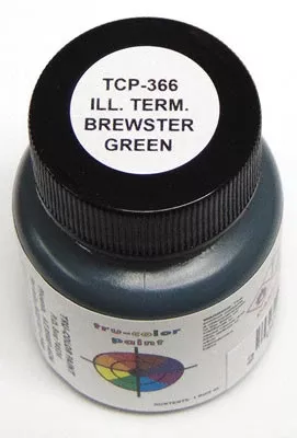 709-366 True Color Paint -Railroad Color Acrylic Paints - 1oz29.6ml -- Illinois Terminal - Brewster Greenpart # 709-366