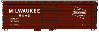 Accurail 39931 HO Scale Milwaukee Road 1963 Billboard Lettering Boxcar Kit