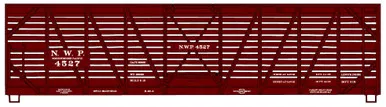 Accurail 4746 HO Scale Northwestern Pacific 40' Wood Stock Car Kit Model Train