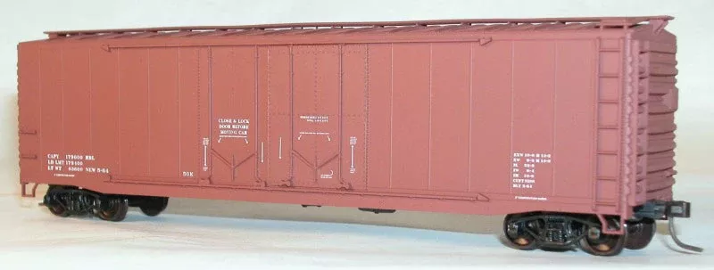 Accurail 5498 50' AAR Double Plug-Door Boxcar - Kit -- Data Only (Mineral Red) HO Scale