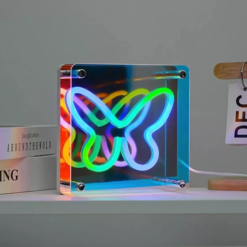 Acrylic sign, Multi color LED lights with 3D effect, Star