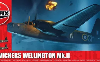 Airfix A08021 1:72 Vickers Wellington Mk.II Bomber Aircraft Plastic Model Kit