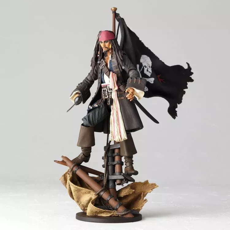 Amazing Yamaguchi Revoltech Figure Pirates of the Caribbean Jack Sparrow (2023 Release) NR006