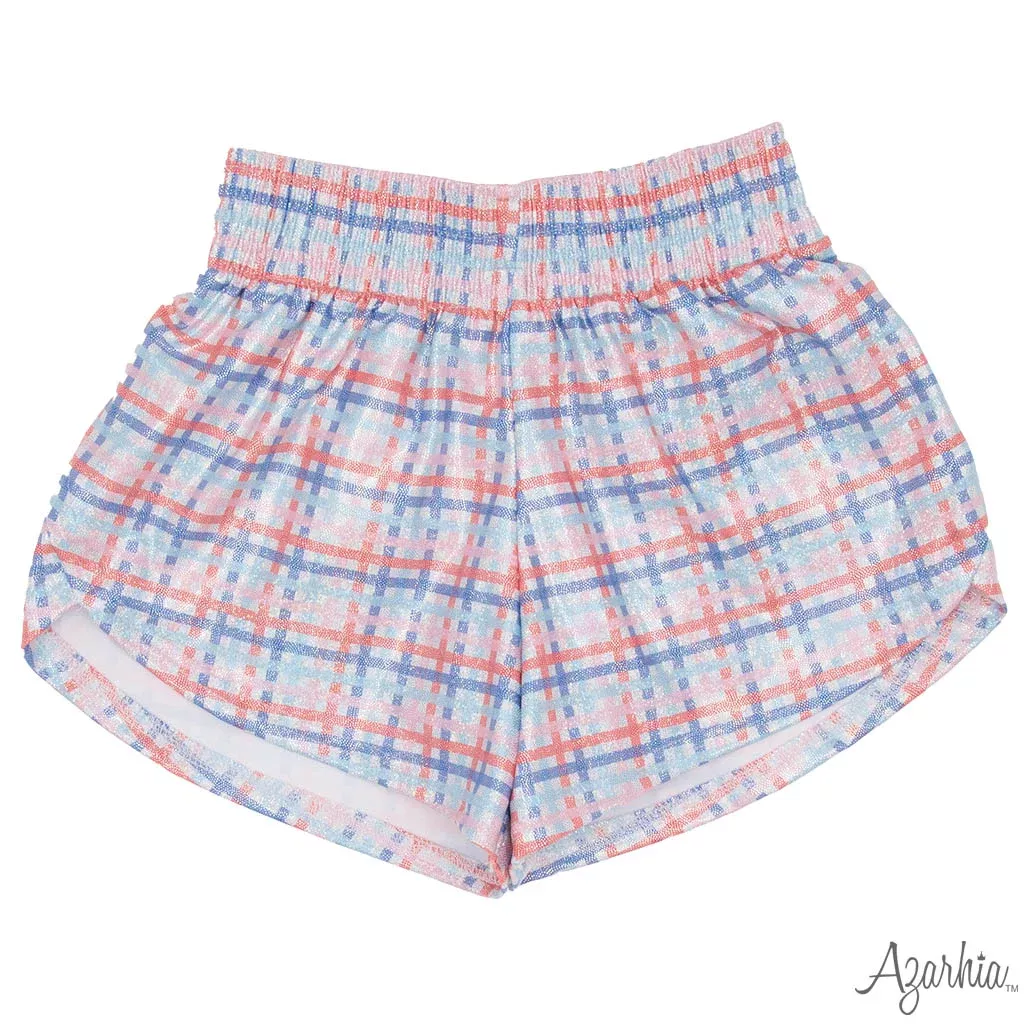 Azarhia Shimmer Steph Shorts - London Gingham