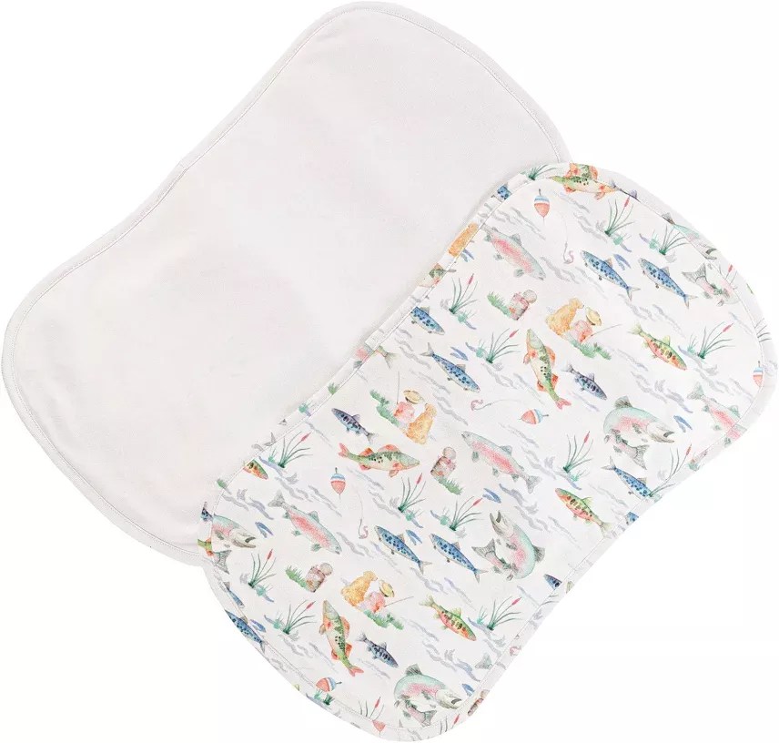 Baby Club Chic Gone Fishing Burp Cloth Set