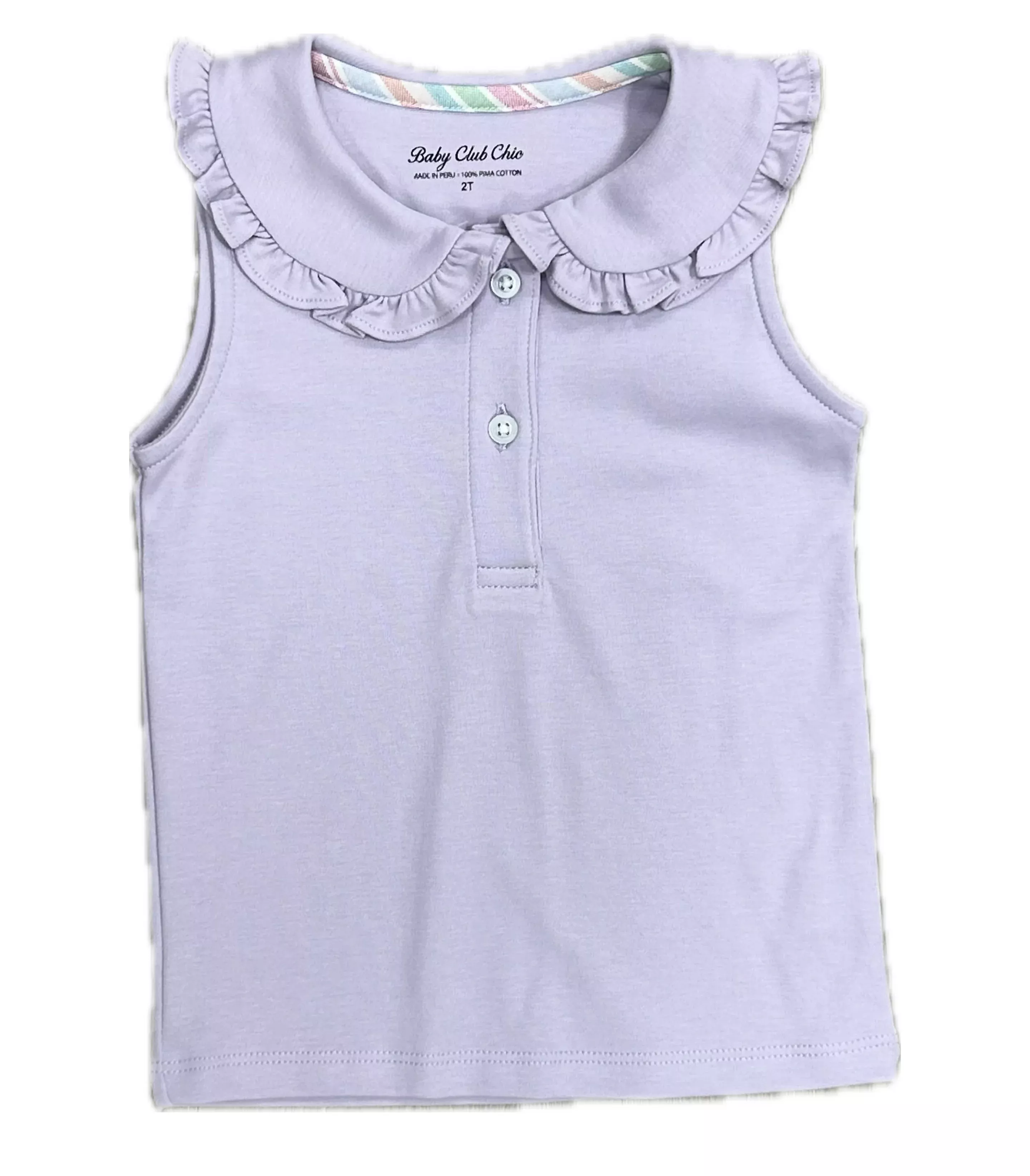 Baby Club Chic Lavender Solid Blouse with Collar