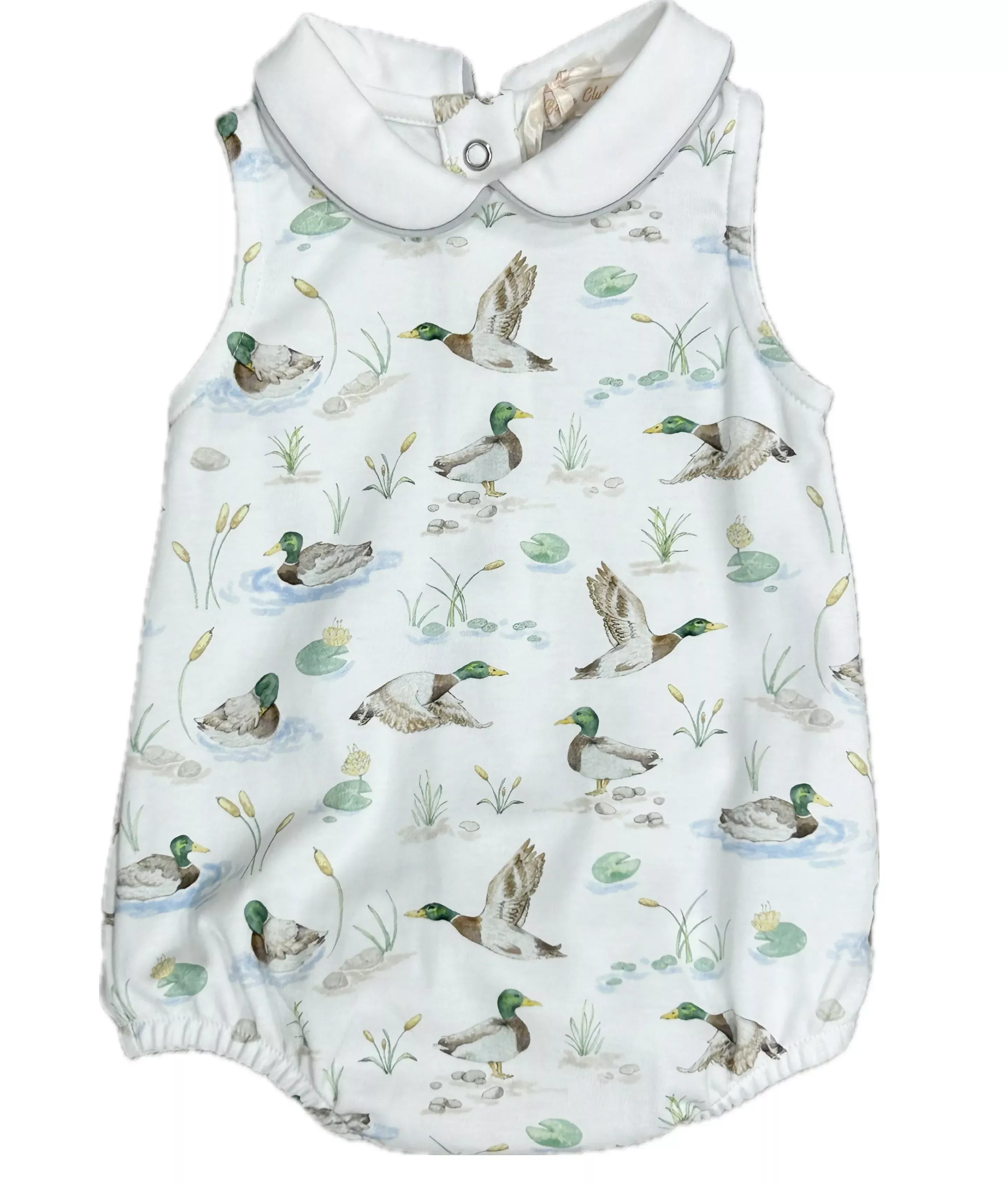 Baby Club Chic Mallard Duck Bubble with Round Collar