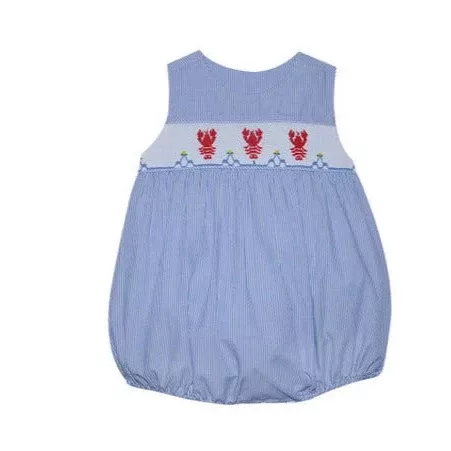 Baby Sen Navy Avery Boy Bubble - Crawfish