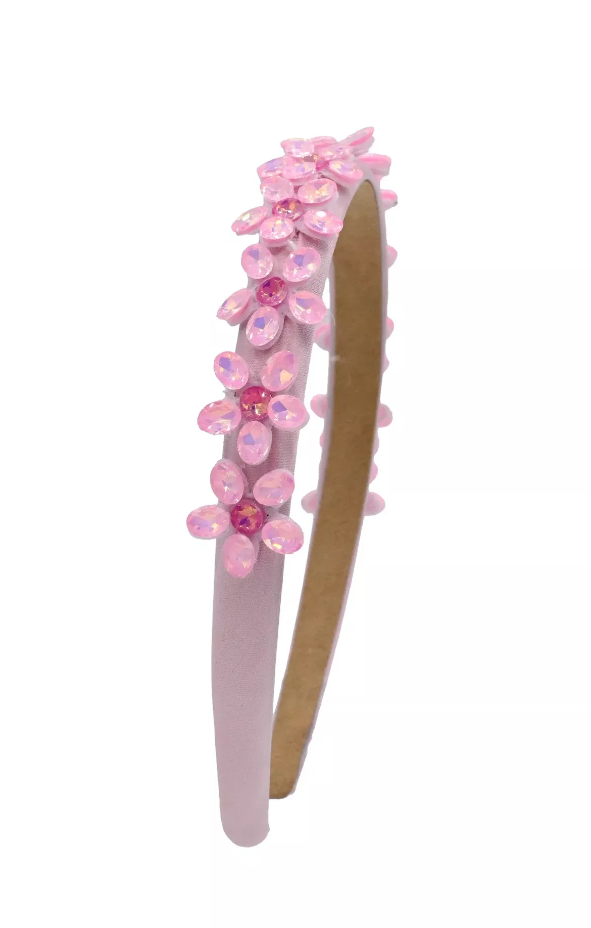 Bari Lynn Fully Crystal Flower Thin Headband