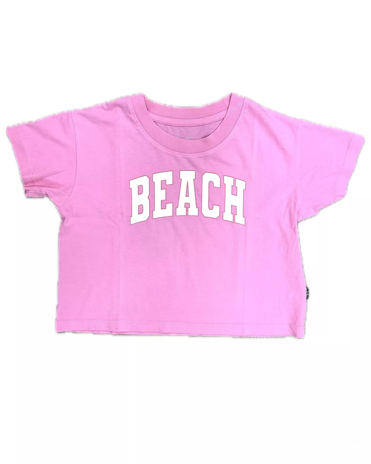 Beach Crop Tee Prism Pink