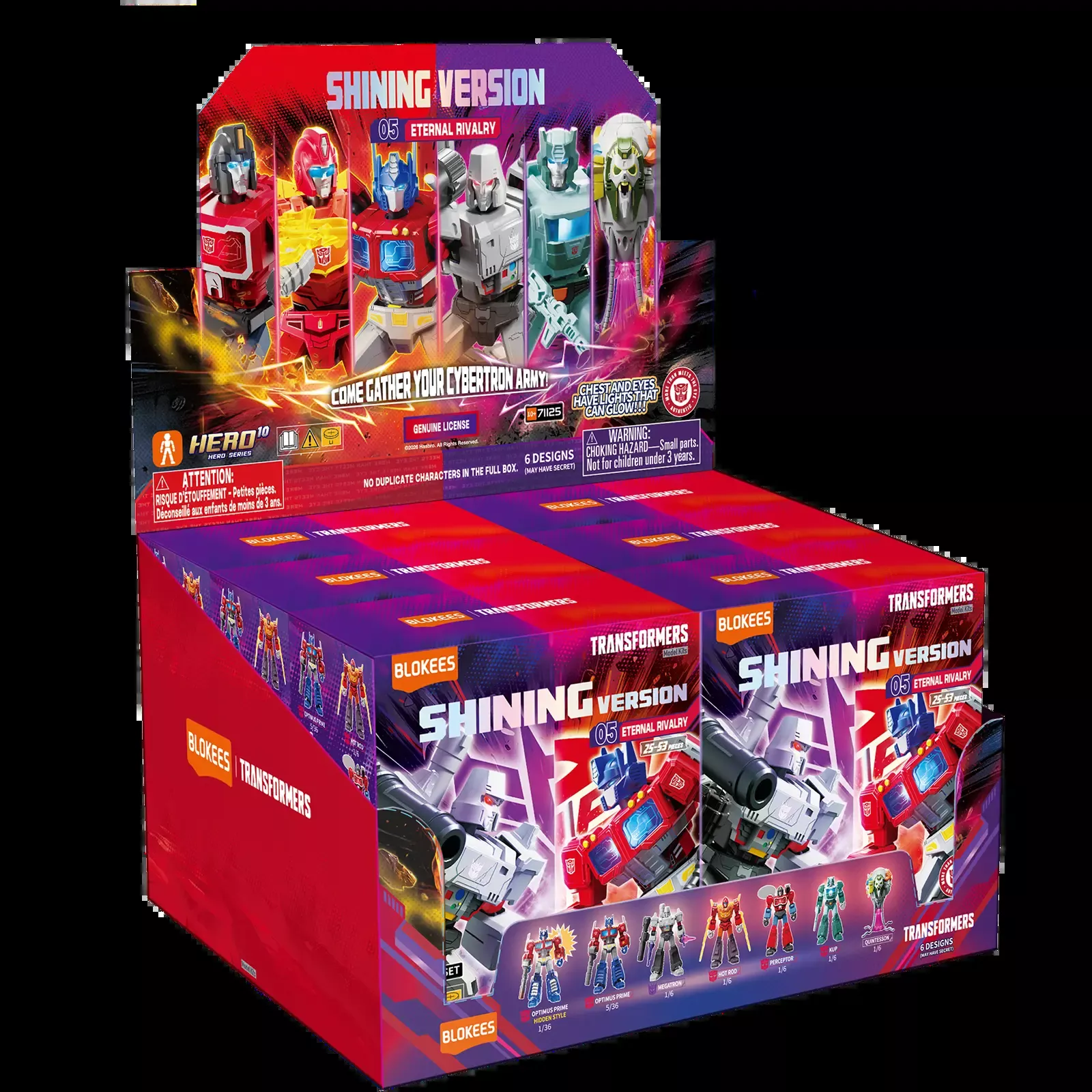Blokees Transformers Model Kits Shining Version #05 Eternal Rivalry Box Trading Figure Set of 6