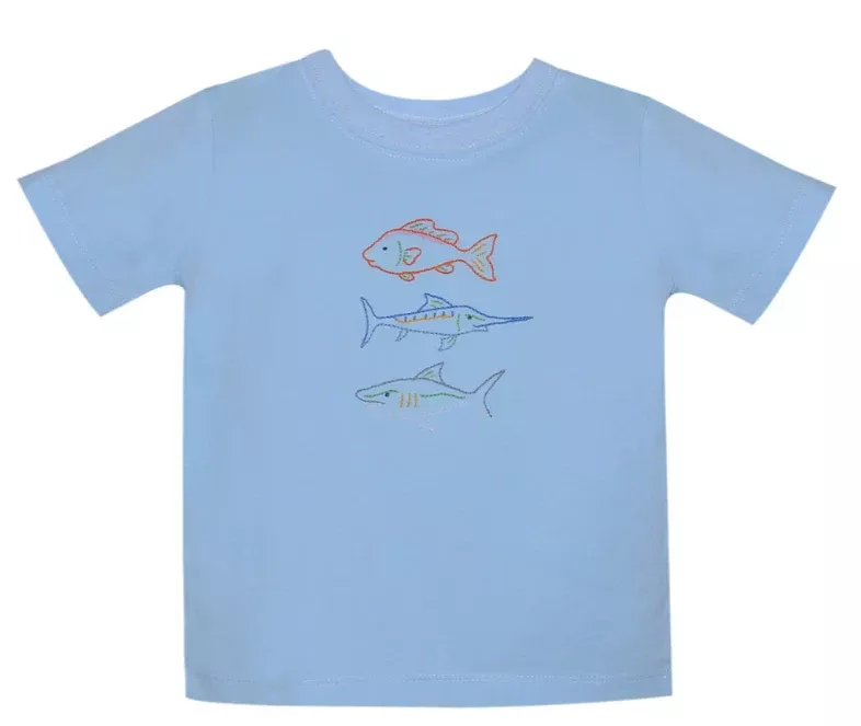 Blue Houston Shirt - Fishing Rodeo