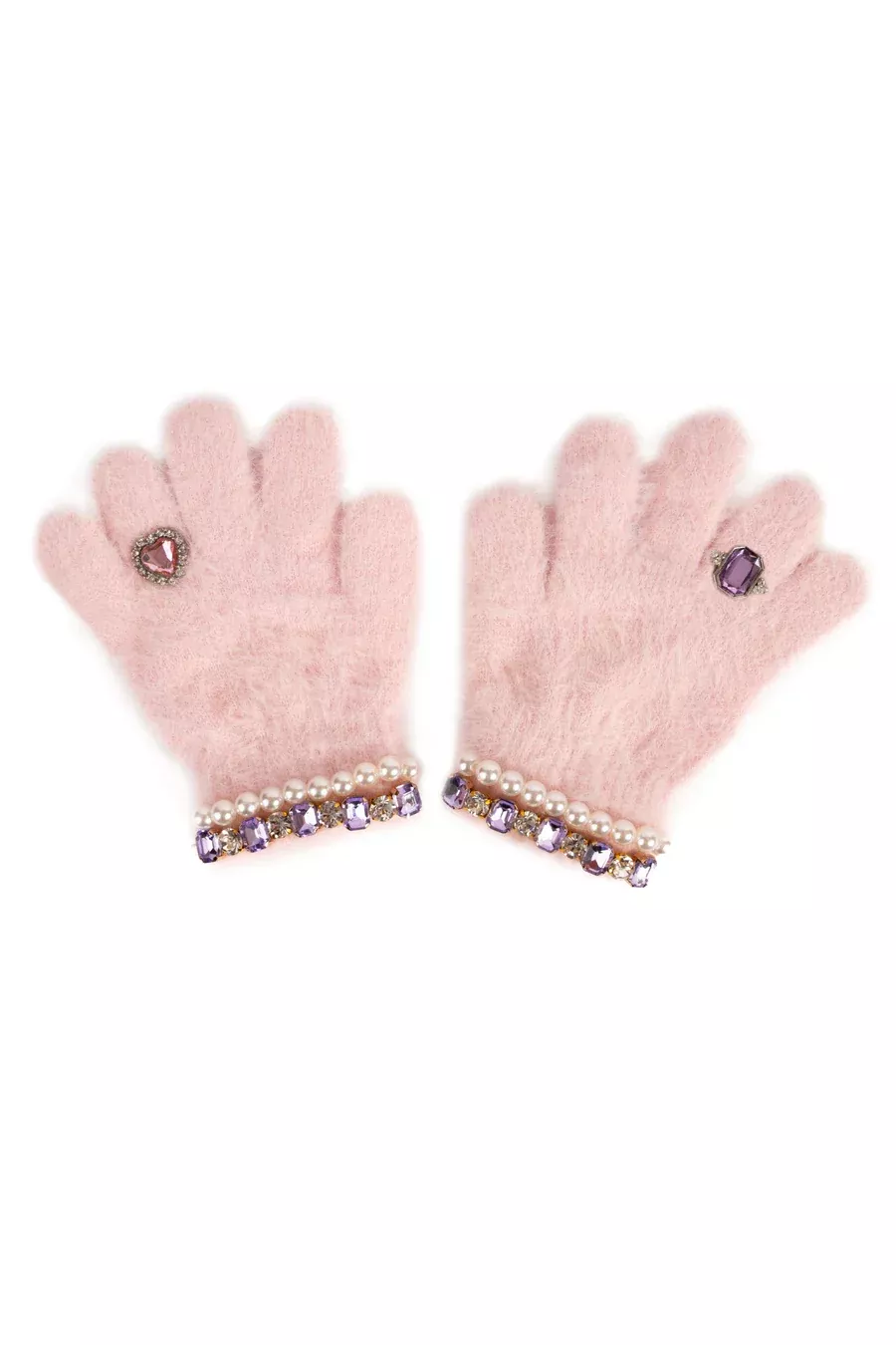 Boujee Bijou Gloves Light Pink