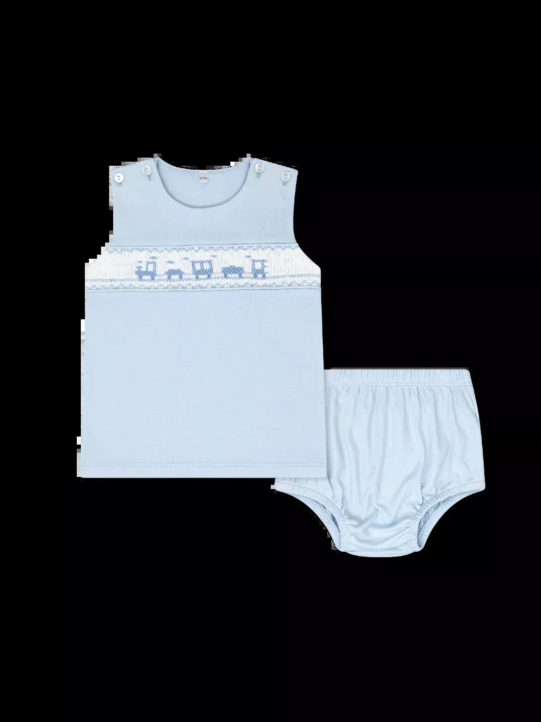 Bryant Diaper Set - Palmer Blue Pima