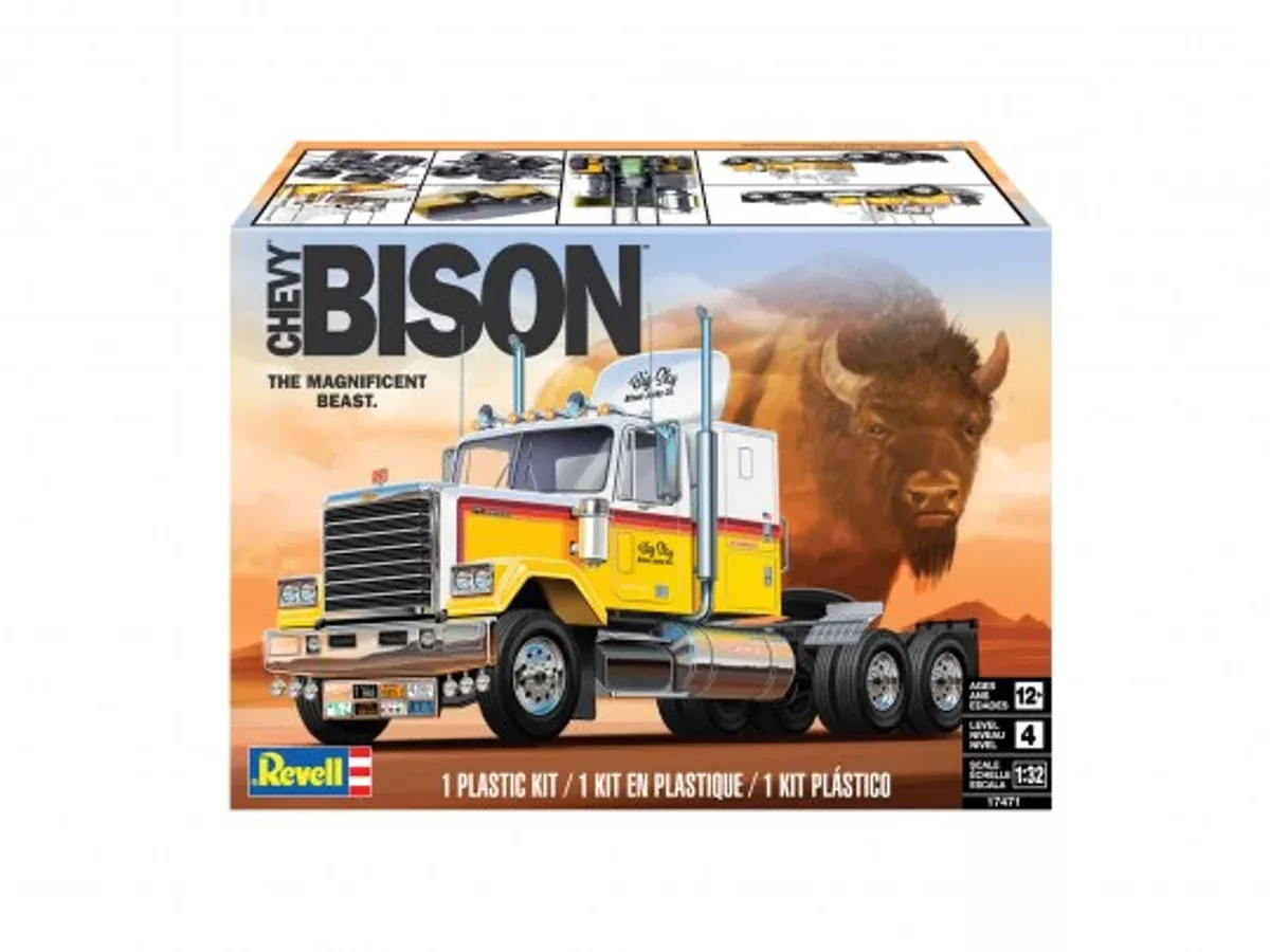 Chevy Bison Semi Truck (1/32 Scale) Vehicle Model Kit