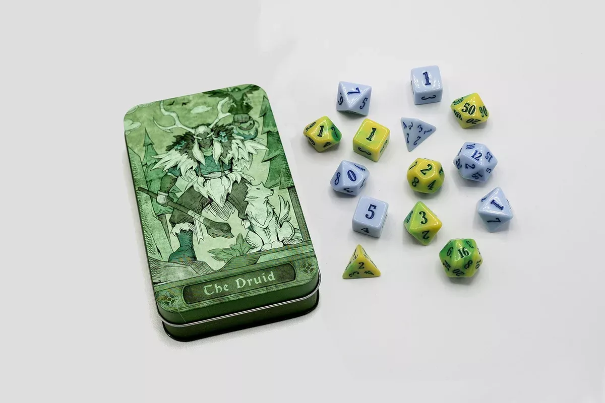 Class-Specific Druid Dice Set (Pathfinder & 5E)