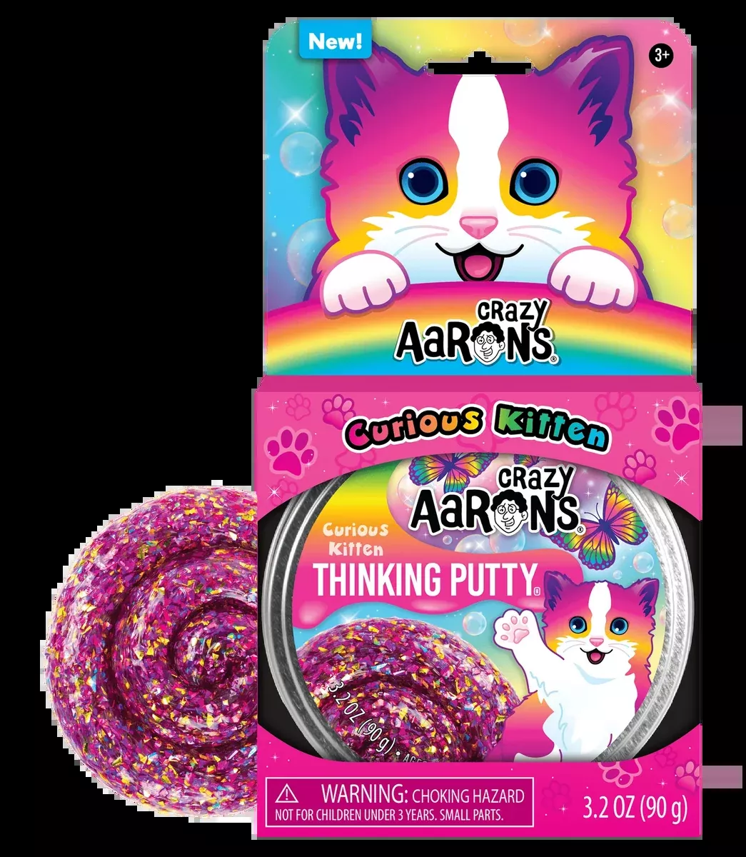 Curious Kitten Thinking Putty 4"