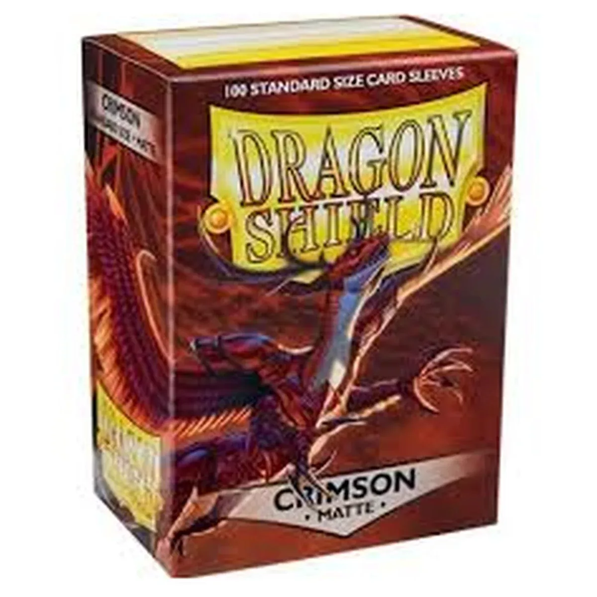 Dragon Shield Crimson Matte 100 Count Standard Sleeves