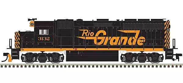 EMD GP40 Master(R) Silver Denver & Rio Grande Western 3136 (black, orange)