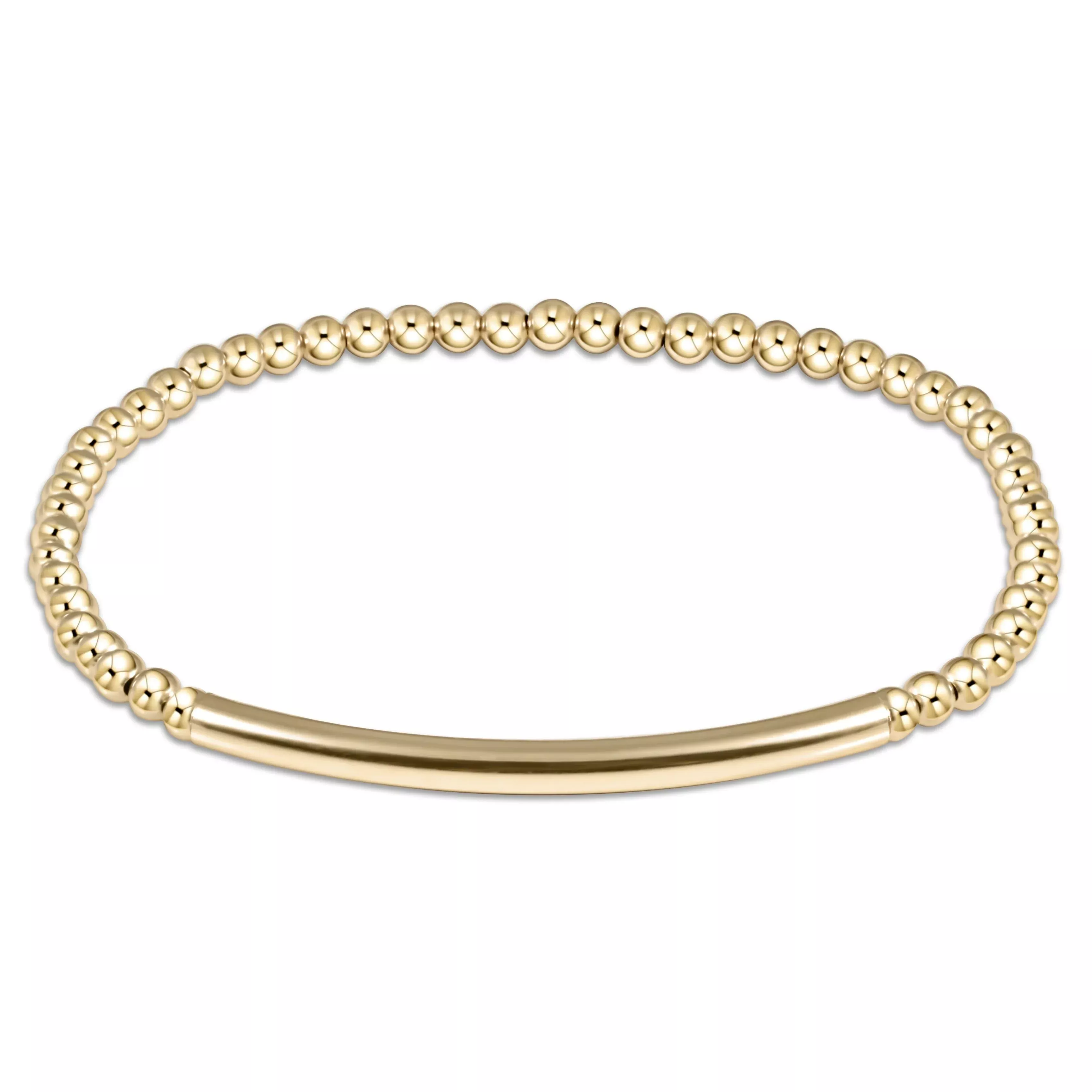 Enewton Bliss Bar Smooth Gold 3mm Bracelet
