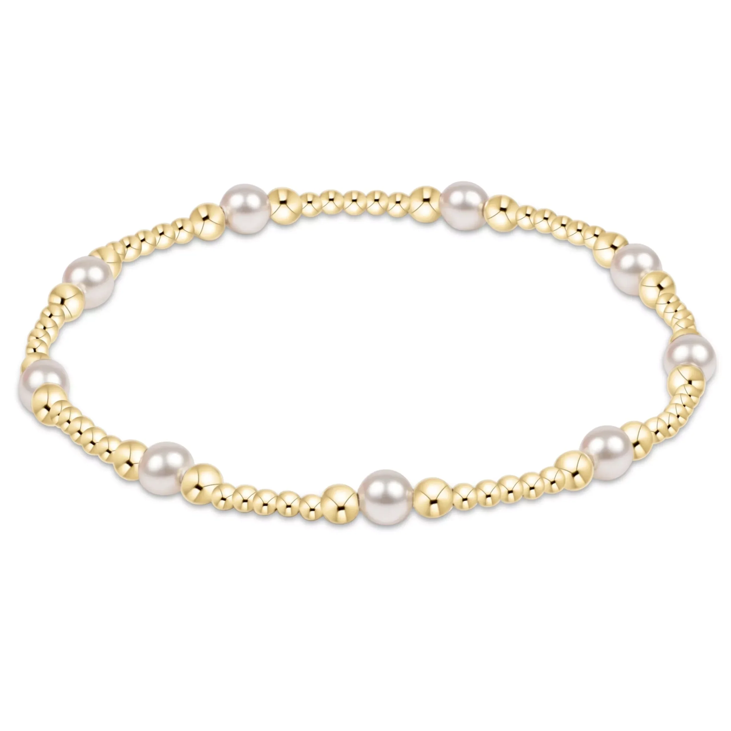Enewton Purpose Pearl 4 mm- Gold Bracelet