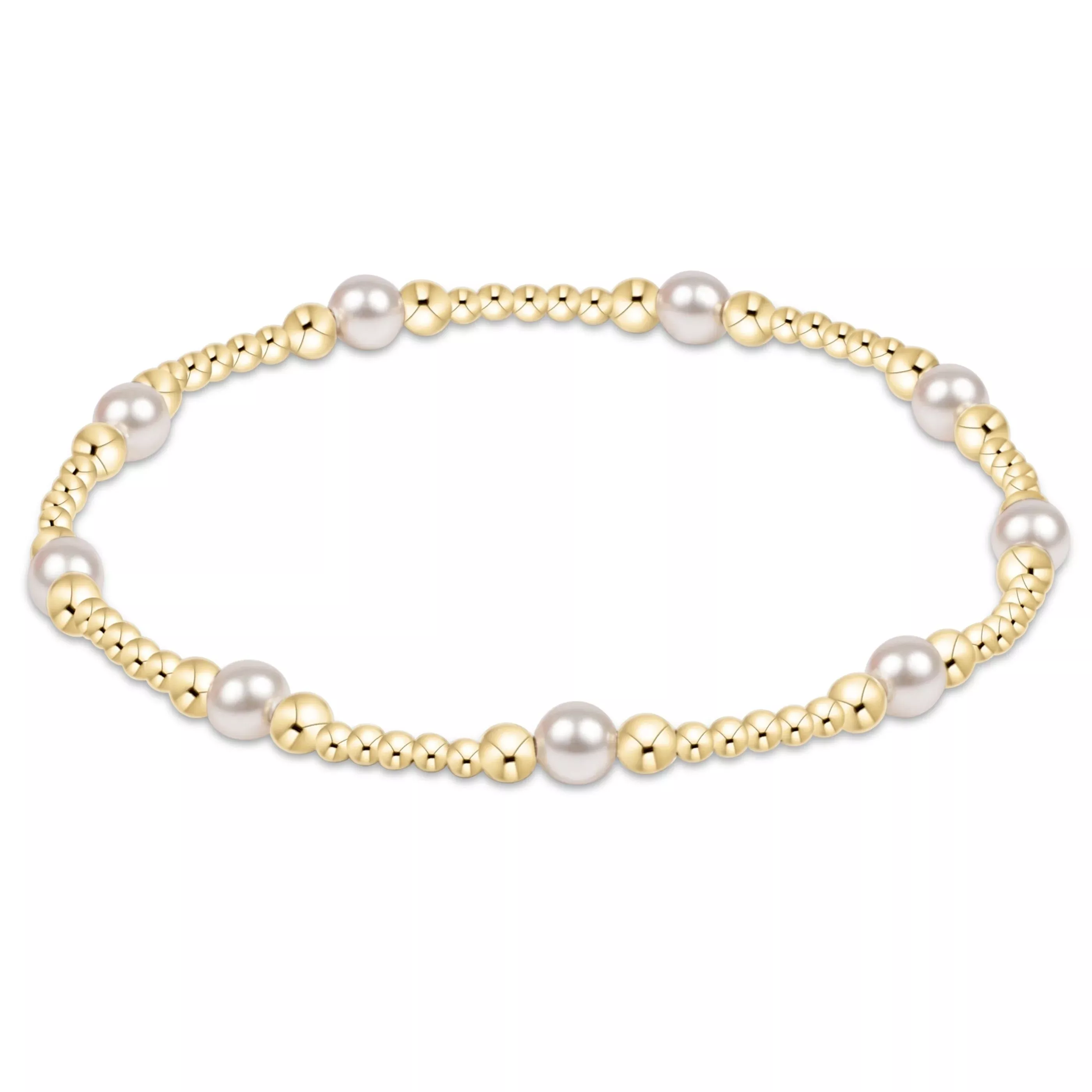 Enewton Purpose Pearl 4 mm- Gold Bracelet