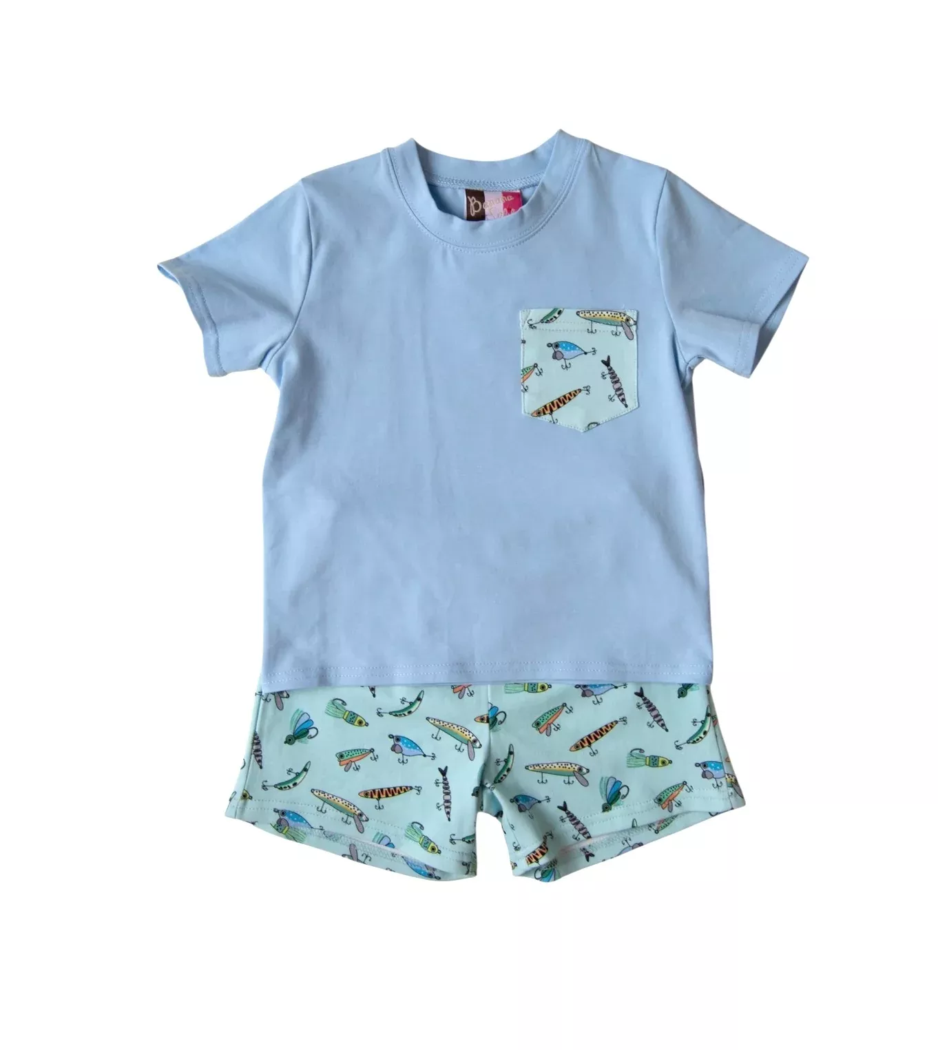 Fishing Lures Boys Short Set