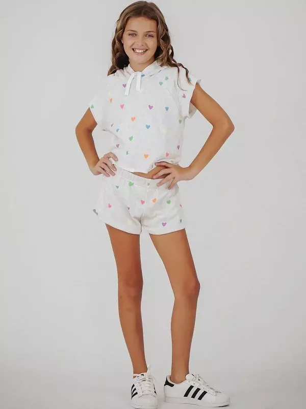 Flowers by Zoe Neon Heart White Set
