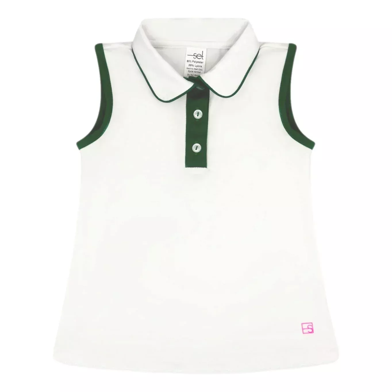 Gabby Tank - Pure Coconut, Augusta Green