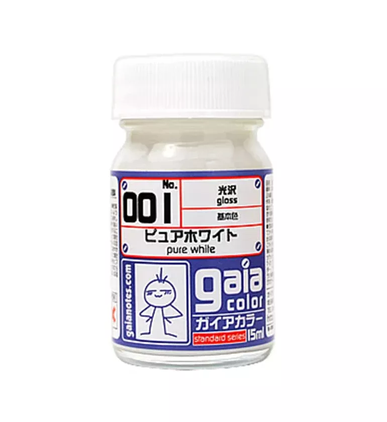 Gaianotes Gaia 001 Gloss Pure White 15ML Paint Bottle