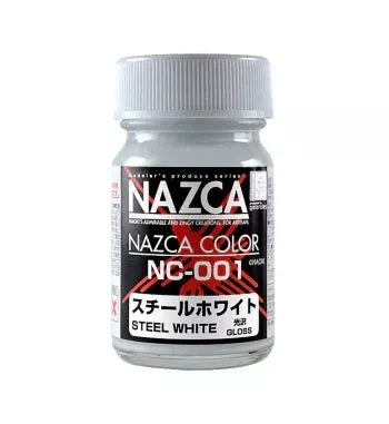Gaianotes NAZCA NC-001 Steel White 15ML Paint Bottle