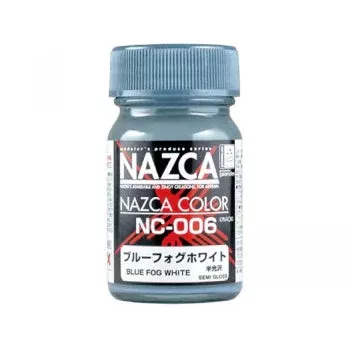 Gaianotes NAZCA NC-006 Semi-Gloss Blue Fog White 15ML Paint Bottle