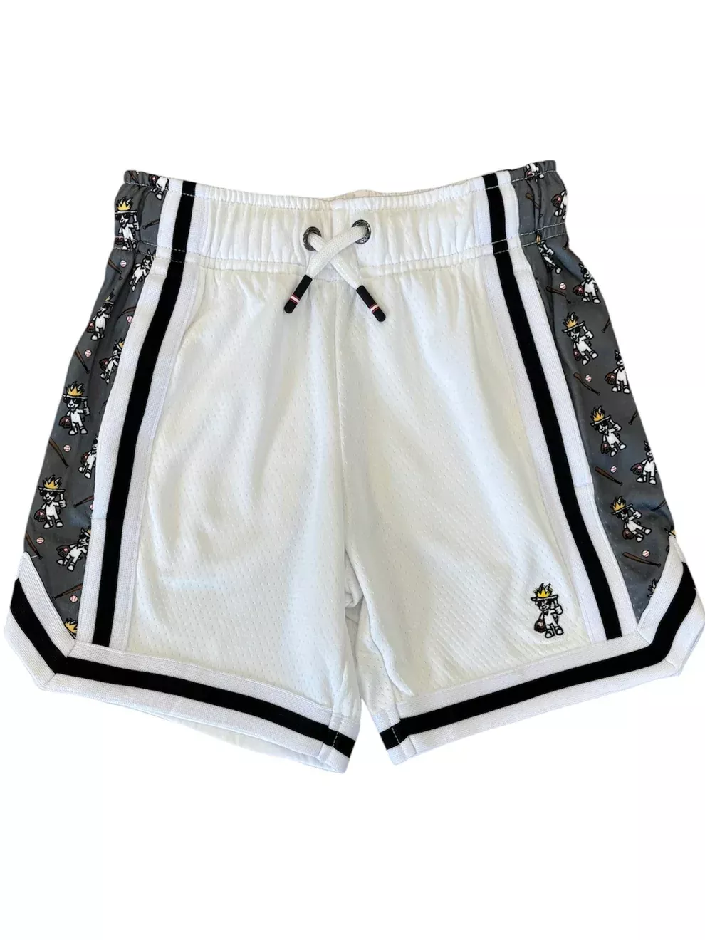Goat USA White Baseball Thumbs Up Mesh Shorts