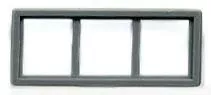 Grandt Line HO Scale 3-Pane Horizontal Windows 8 Pack #5300