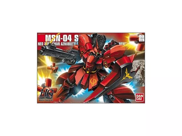 HGUC #88 Sazabi Metalic Coating Ver. (1/144 Scale) Plastic Gundam Model Kit