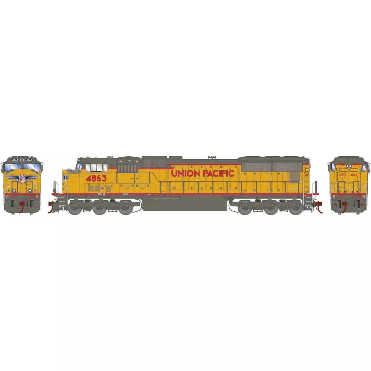 HO SD70M, UP/Flared #4863