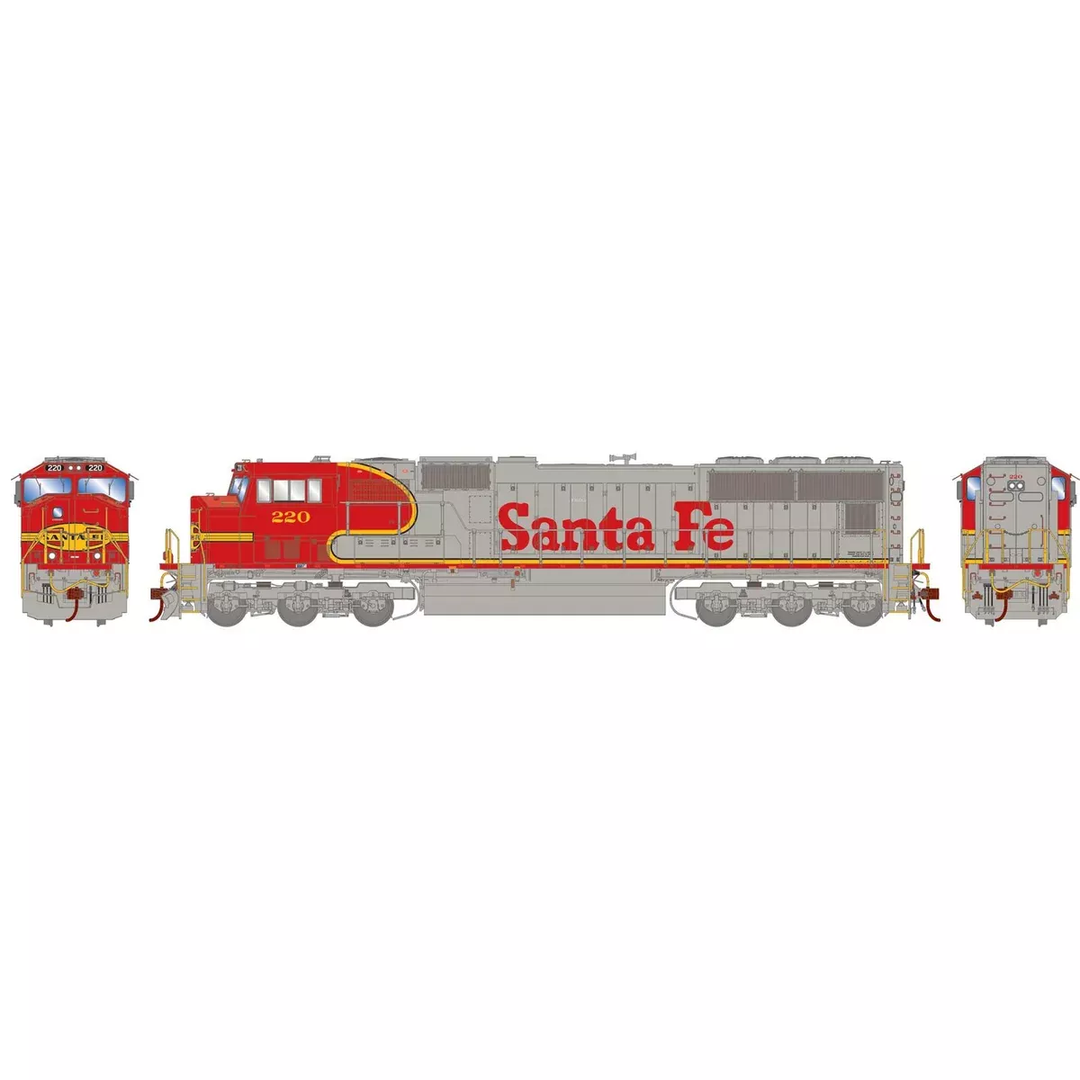 HO SD75M, ATSF #220