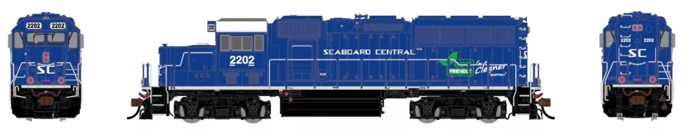 HomeShops HFL-009-001 BL20C-ECO Locomotive SC Seaboard Central #2202 SOUND & DCC HO Scale