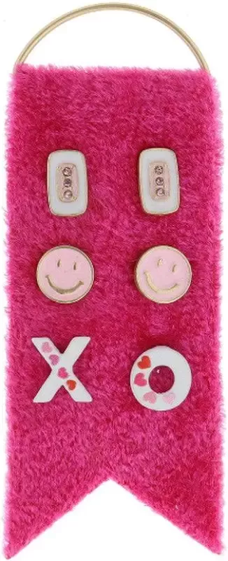 Jane Marie Valentine Earrings Trio Set