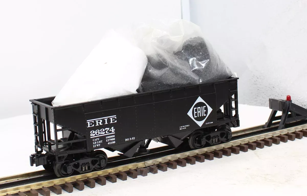 K-Line 6-21356 Erie 2 Bay Operating Hopper w/ 2 loads # 26274 O SCALE Like New