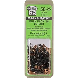 Kadee 58-25 HO #58 Scale Couplers Bulk Pkg 25 Pairs