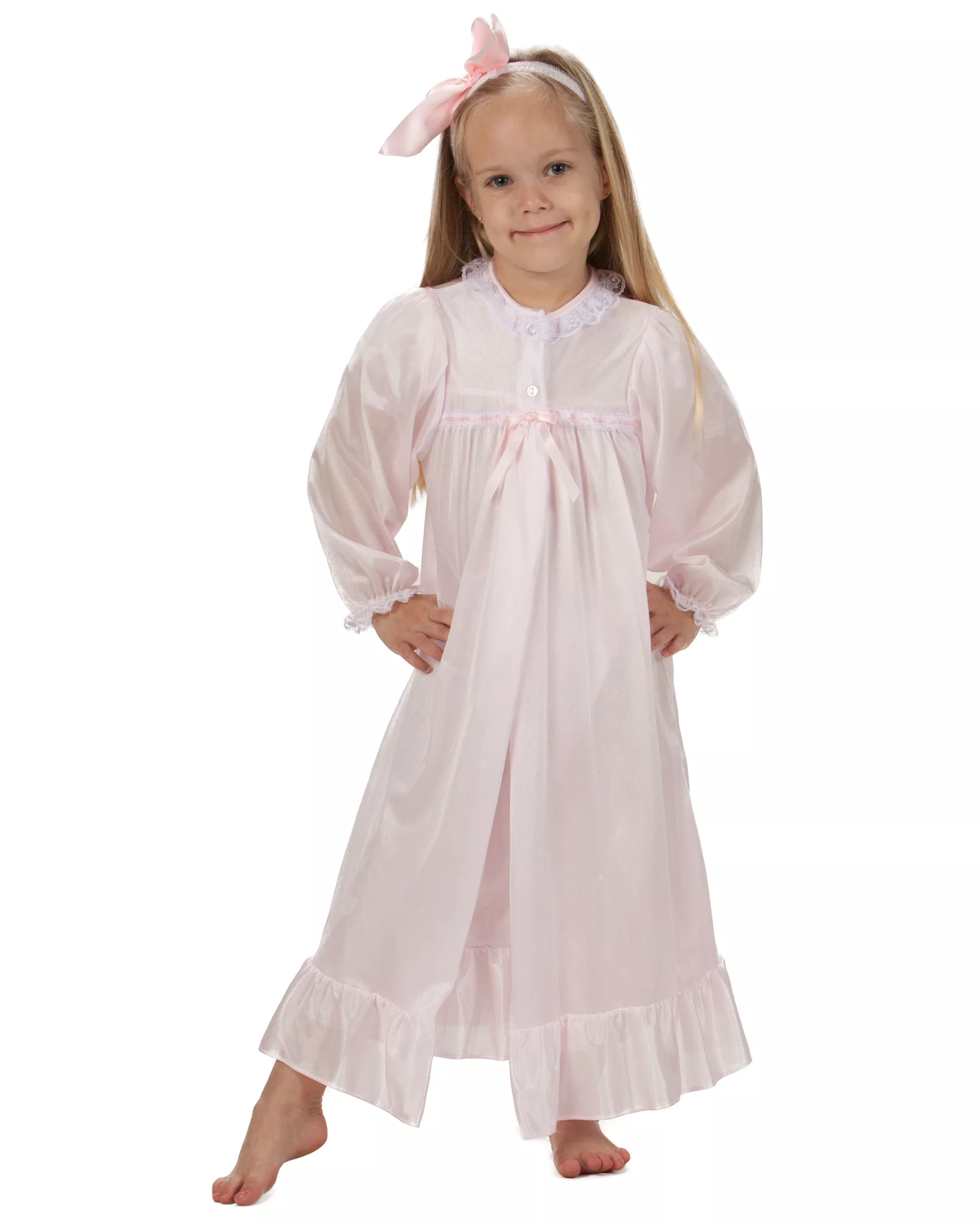 Laura Dare LS Pink Peignoir Set