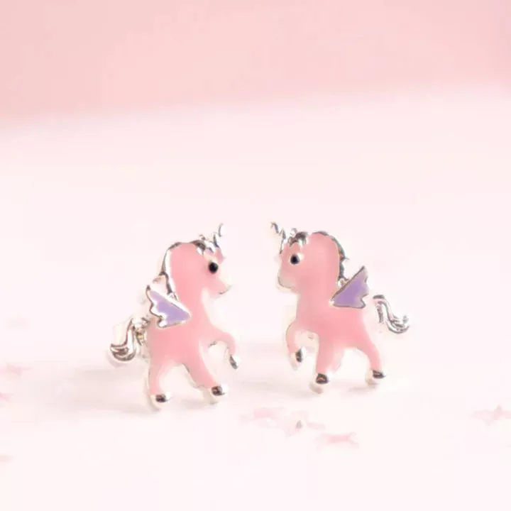 Lauren Hinkley Pink Unicorn Earrings in Box