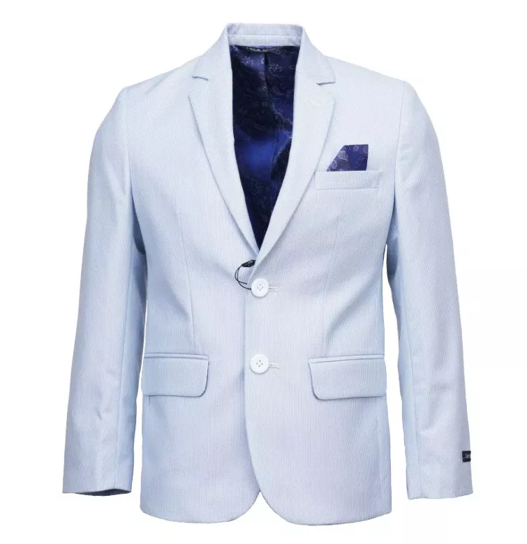 Leo & Zachary Blazer - Railroad Stripe