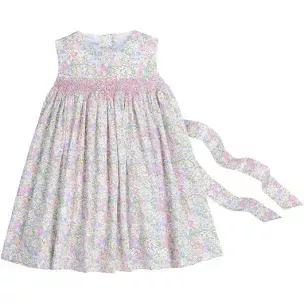 Little English Simply Smocked Cheekwood Floral Dress