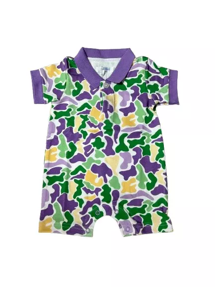 Lulu Bebe Mardi Gras Camo Shortall